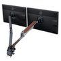 Suporte de Mesa Articulado para 2 Monitores de 17" a 39" FlexiSpot M9D, Ajustes com Pistão a Gás, VESA, Preto - M9D-BW