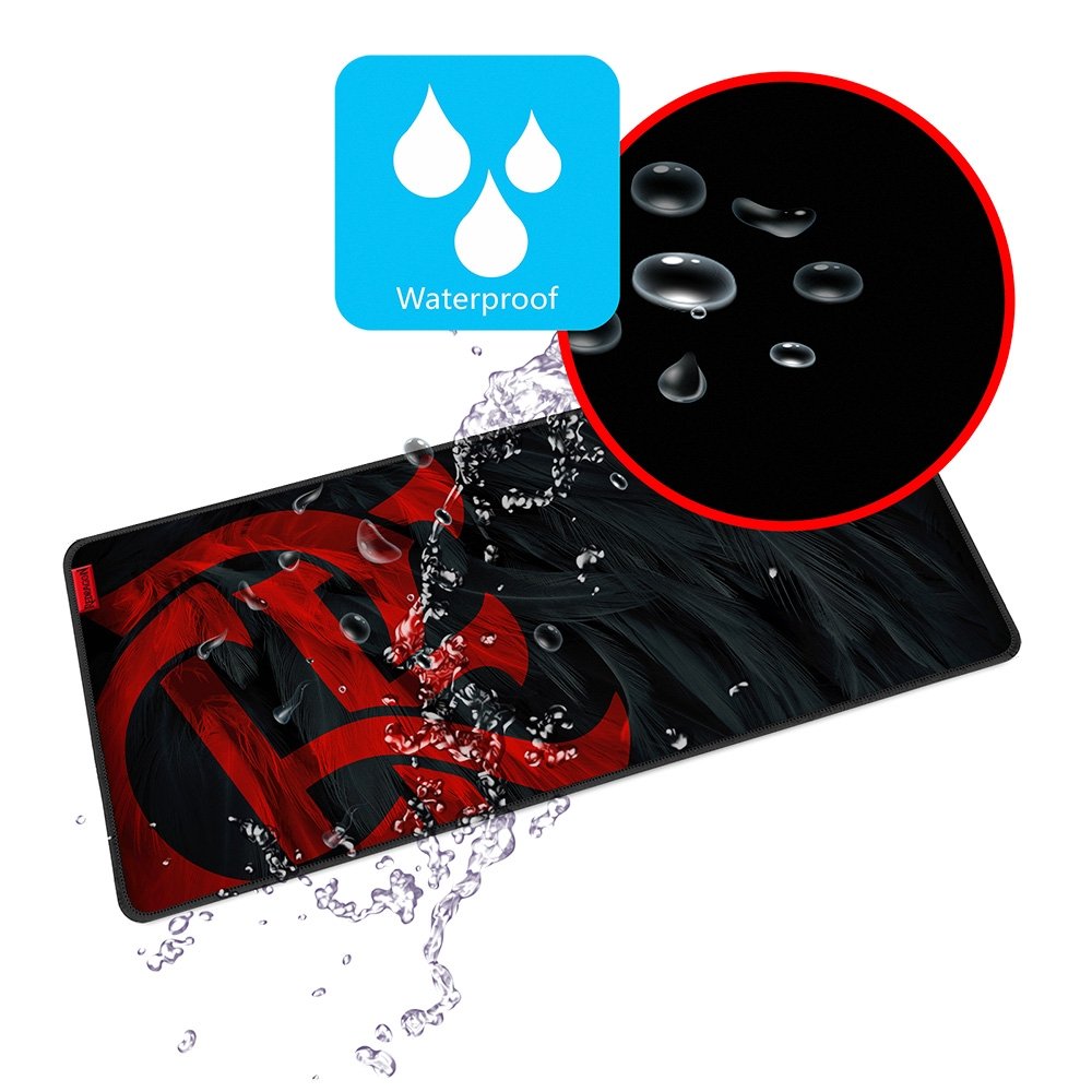 Mousepad Gamer Redragon Flamengo Mantle, 400x900x4mm, Preto e Vemelho - Fl032