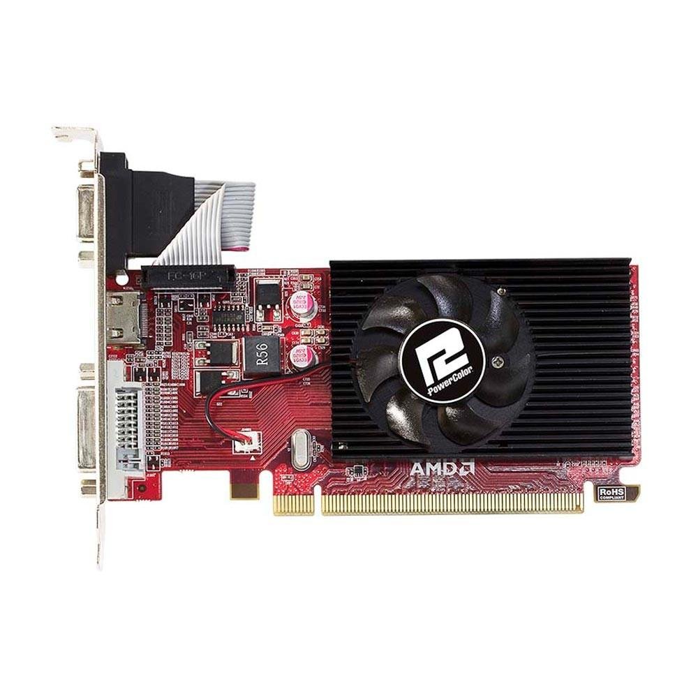 Placa de Vídeo VGA Power Color AMD Radeon R5 230 2GB DDR3 64Bits AXR5 230 2GBK3-LHE Placa de Vídeo VGA Power Color AMD Radeon R5 230 2GB DDR3 64Bits AXR5 230 2GBK3-LHE