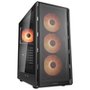 Gabinete Gamer Cougar MX600, Mid Tower, ATX, Lateral em Vidro Temperado, com 4 Fans, Preto - 382GA50.0003