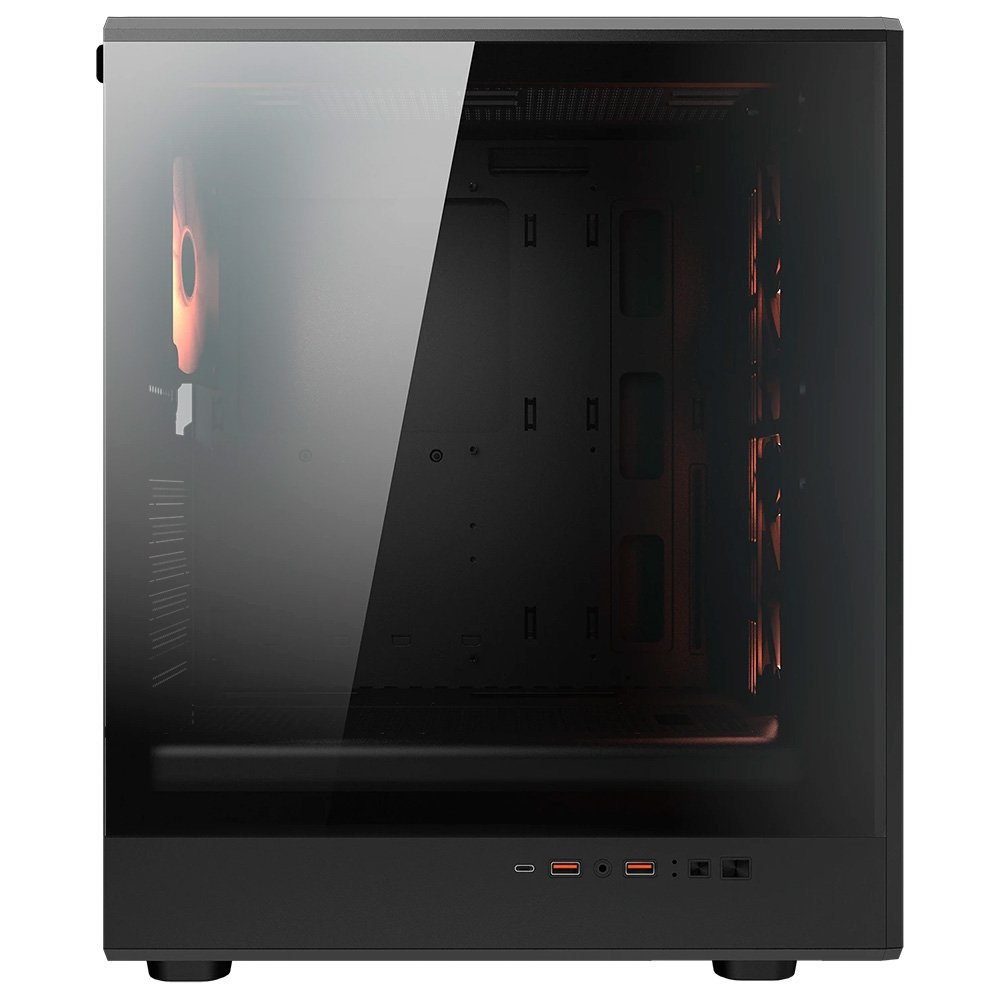 Gabinete Gamer Cougar MX600, Mid Tower, ATX, Lateral em Vidro Temperado, com 4 Fans, Preto - 382GA50.0003