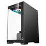Gabinete Gamer Rise Mode Crystal Glass 01, Mid Tower, Lateral e Frontal em vidro, Preto - RM-CA-CY-01-FB