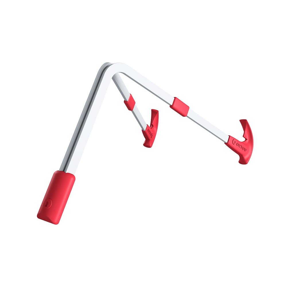 Suporte para Notebook e Tablet Octoo LiteStand Note, Ice Silver e Vermelho - 9567