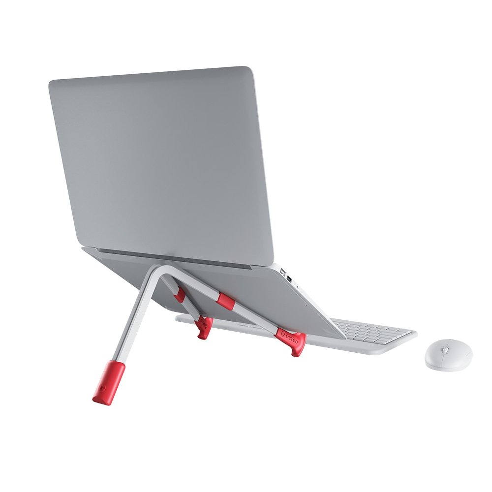 Suporte para Notebook e Tablet Octoo LiteStand Note, Ice Silver e Vermelho - 9567