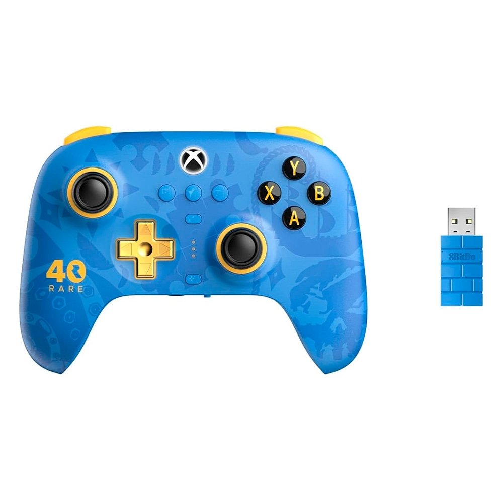 Controle Sem Fio 8BitDo Ultimate, Tri-Mode, para Xbox, Rare Edition, Azul - 81HB05D Controle Sem Fio 8BitDo Ultimate, Tri-Mode, para Xbox, Rare Edition, Azul - 81HB05D