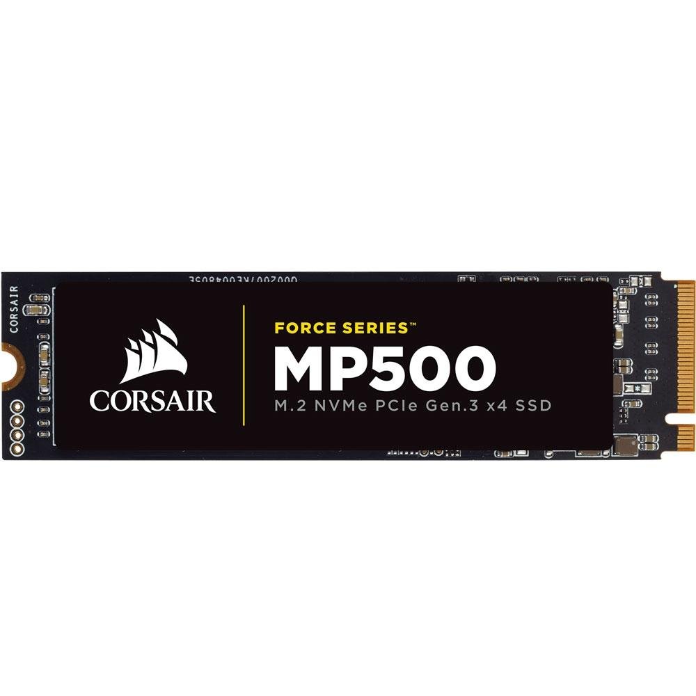 SSD Corsair Force Series MP500, 120GB, M.2 NVMe, Leitura 3000MB/s, Gravação 2400MB/s - CSSD-F120GBMP500 SSD Corsair Force Series MP500, 120GB, M.2 NVMe, Leitura 3000MB/s, Gravação 2400MB/s - CSSD-F120GBMP500