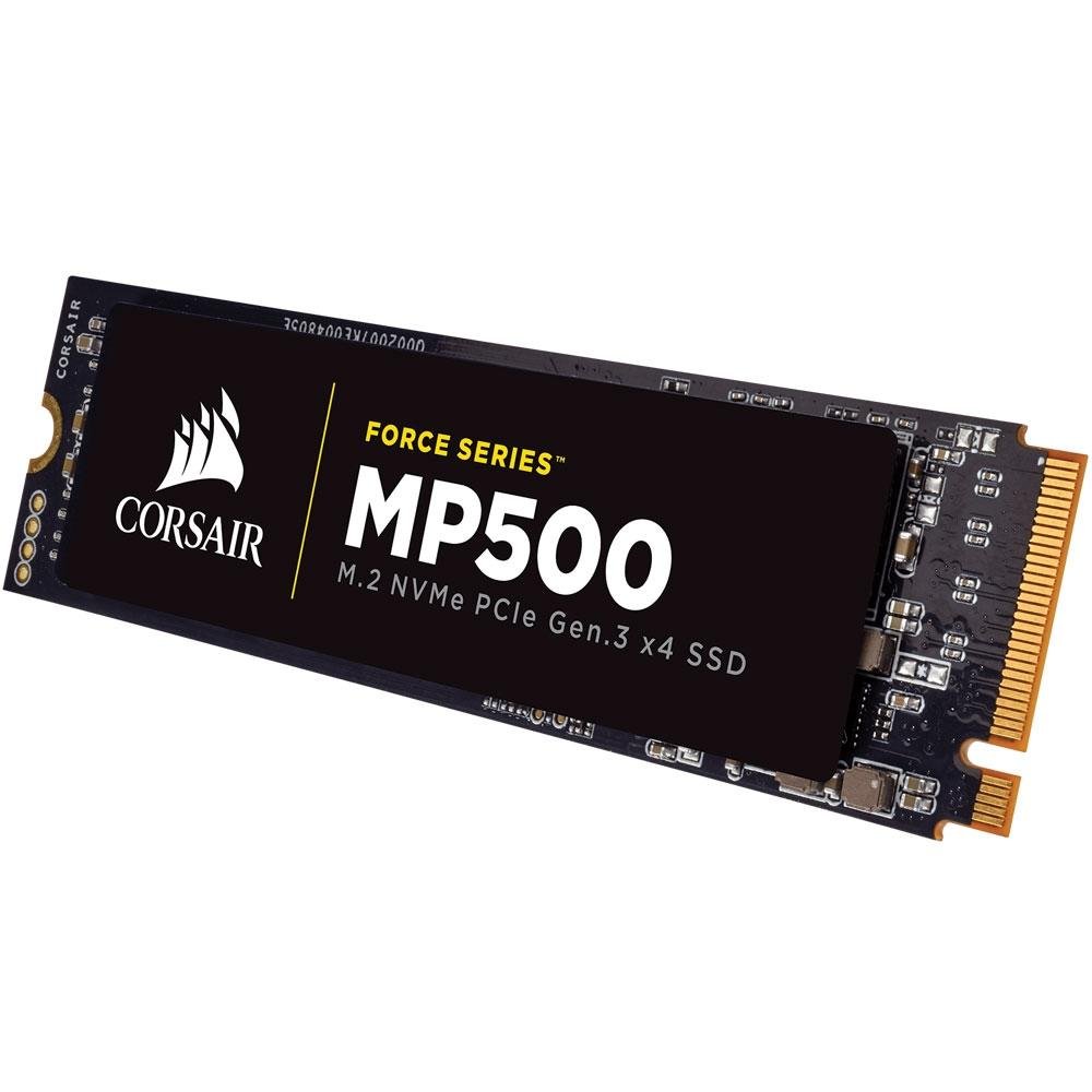 SSD Corsair Force Series MP500, 120GB, M.2 NVMe, Leitura 3000MB/s, Gravação 2400MB/s - CSSD-F120GBMP500 SSD Corsair Force Series MP500, 120GB, M.2 NVMe, Leitura 3000MB/s, Gravação 2400MB/s - CSSD-F120GBMP500