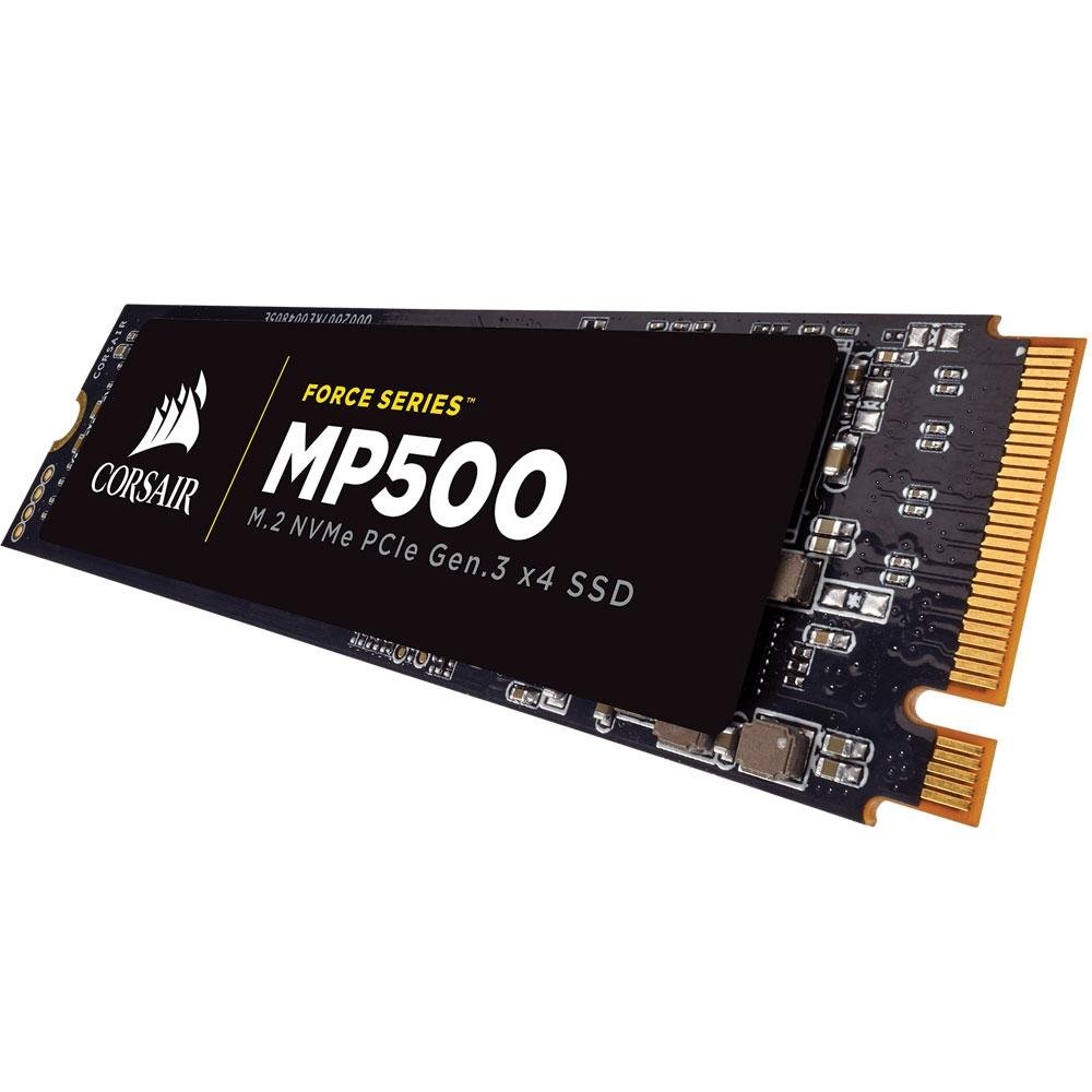 SSD Corsair Force Series MP500, 120GB, M.2 NVMe, Leitura 3000MB/s, Gravação 2400MB/s - CSSD-F120GBMP500 SSD Corsair Force Series MP500, 120GB, M.2 NVMe, Leitura 3000MB/s, Gravação 2400MB/s - CSSD-F120GBMP500