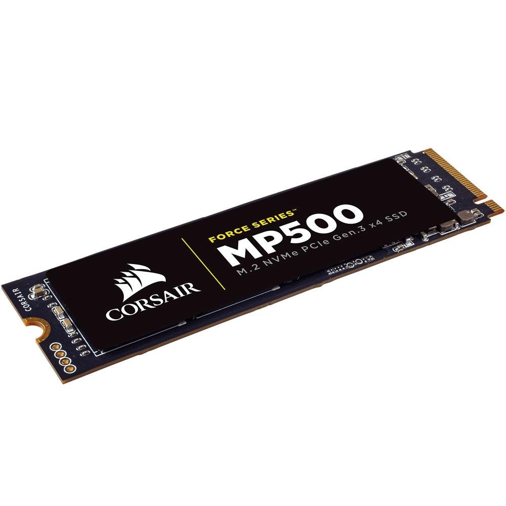 SSD Corsair Force Series MP500, 120GB, M.2 NVMe, Leitura 3000MB/s, Gravação 2400MB/s - CSSD-F120GBMP500 SSD Corsair Force Series MP500, 120GB, M.2 NVMe, Leitura 3000MB/s, Gravação 2400MB/s - CSSD-F120GBMP500