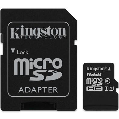 Cartão de Memória Kingston Canvas Select MicroSD 16GB Classe 10 com Adaptador - SDCS/16GB é ruim? Cartão de Memória Kingston Canvas Select MicroSD 16GB Classe 10 com Adaptador - SDCS/16GB é boa?