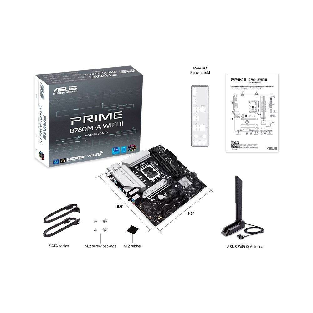 Placa-mãe ASUS Prime B760M-A WIFI II DDR5 | KaBuM!
