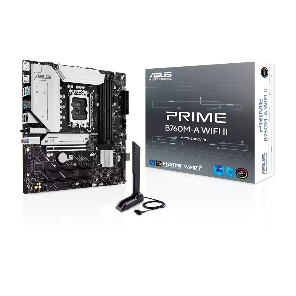 Placa-mãe ASUS Prime B760M-A WIFI II DDR5 | KaBuM!