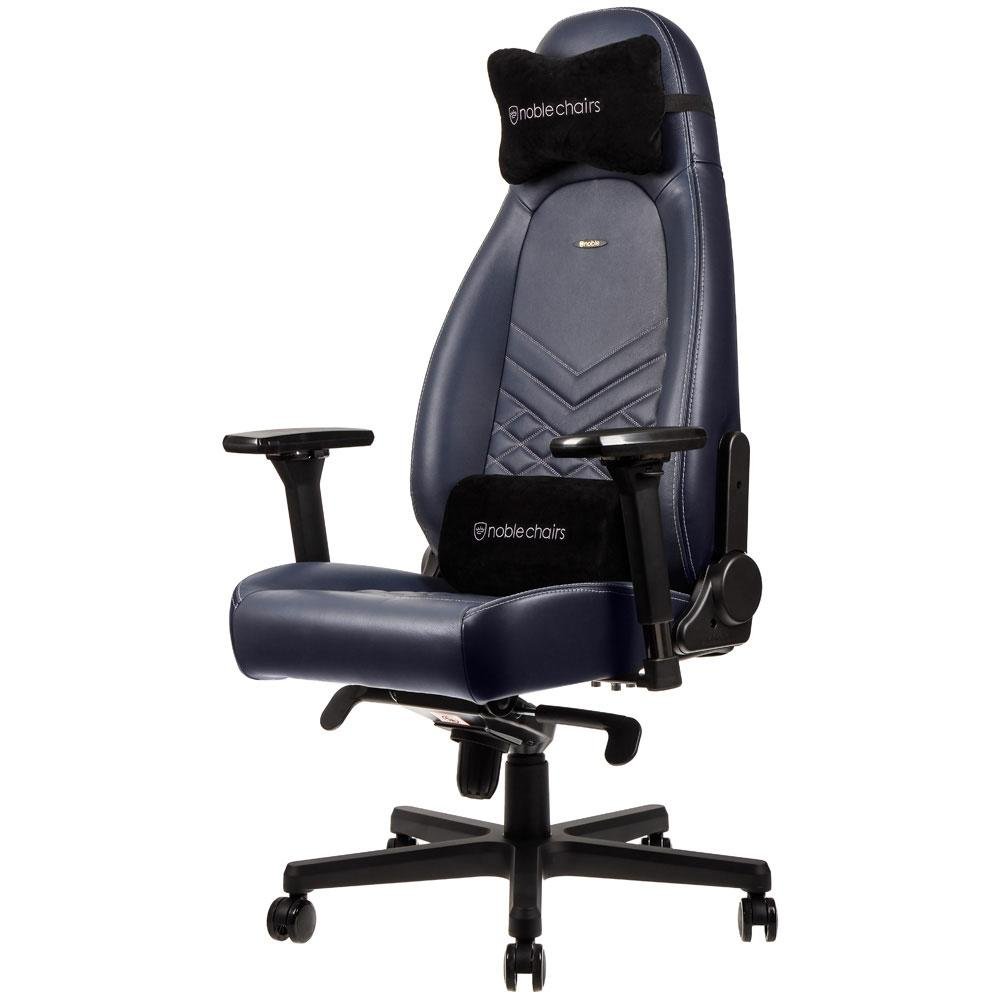 Cadeira Gamer Noblechairs ICON Leather, Midnight Blue Graphite - NBL-ICN-RL-MBG Cadeira Gamer Noblechairs ICON Leather, Midnight Blue Graphite - NBL-ICN-RL-MBG