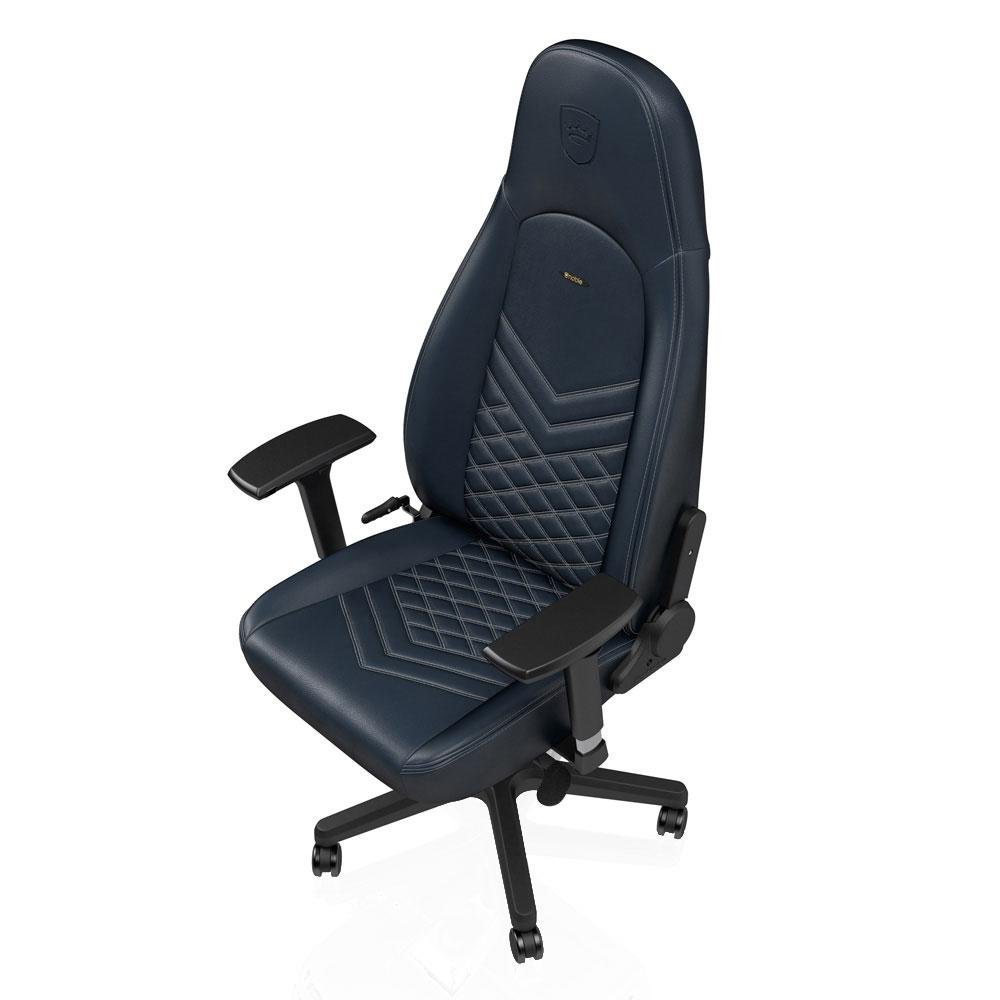 Cadeira Gamer Noblechairs ICON Leather, Midnight Blue Graphite - NBL-ICN-RL-MBG Cadeira Gamer Noblechairs ICON Leather, Midnight Blue Graphite - NBL-ICN-RL-MBG