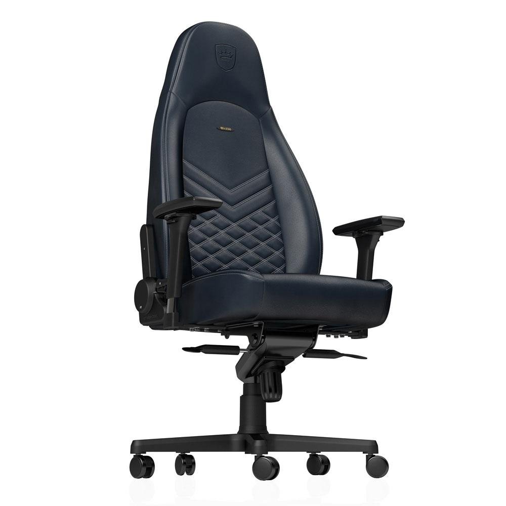 Cadeira Gamer Noblechairs ICON Leather, Midnight Blue Graphite - NBL-ICN-RL-MBG Cadeira Gamer Noblechairs ICON Leather, Midnight Blue Graphite - NBL-ICN-RL-MBG