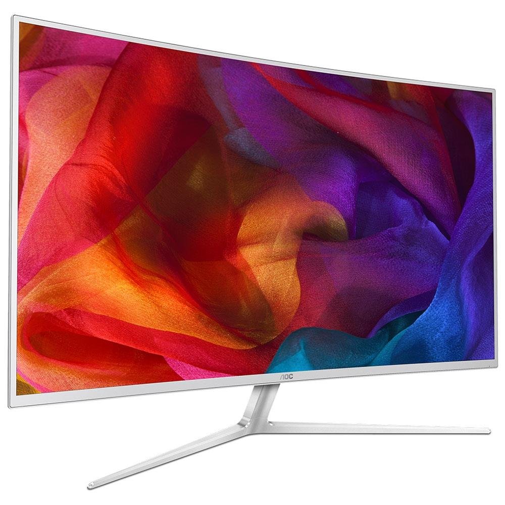 Monitor AOC LED 40´ Widescreen Curvo, Full HD, HDMI/VGA/DVI, Som Integrado, Altura Ajustável, Branco - C4008VH8 Monitor AOC LED 40´ Widescreen Curvo, Full HD, HDMI/VGA/DVI, Som Integrado, Altura Ajustável, Branco - C4008VH8