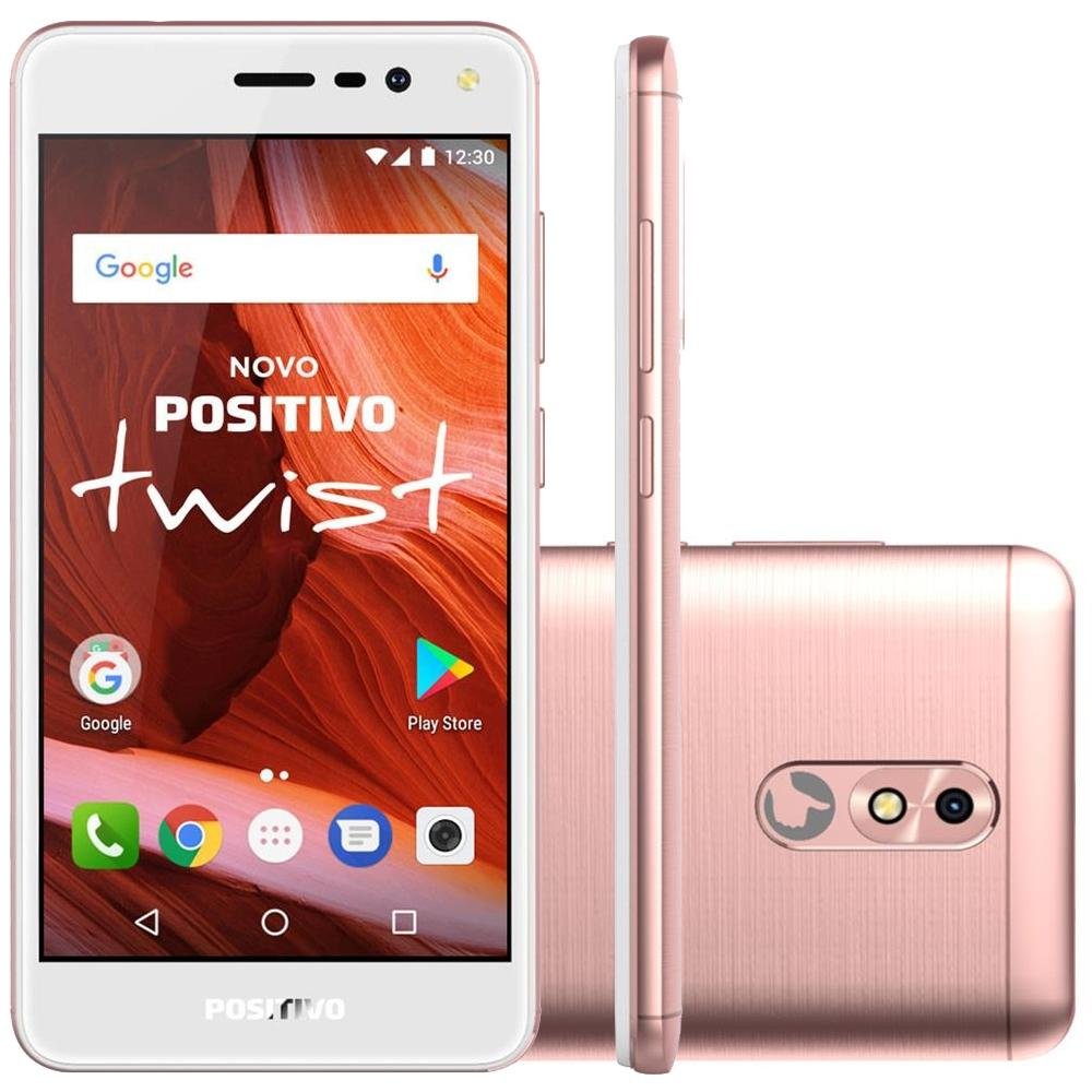 Smartphone Positivo Twist 2018 S511,16GB, 8MP, Tela 5´, Rosa Smartphone Positivo Twist 2018 S511,16GB, 8MP, Tela 5´, Rosa