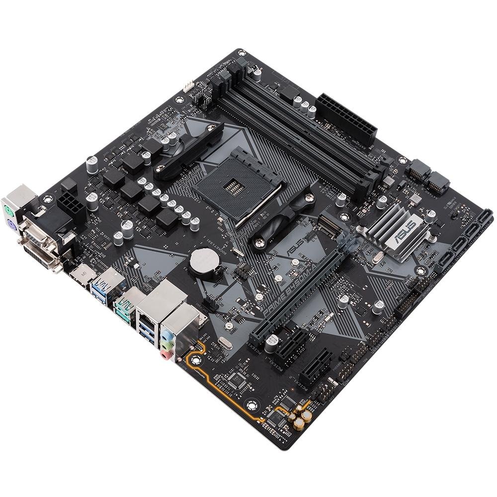 Placa-Mãe ASUS p/ AMD AM4 mATX PRIME B450M-A | KaBuM!