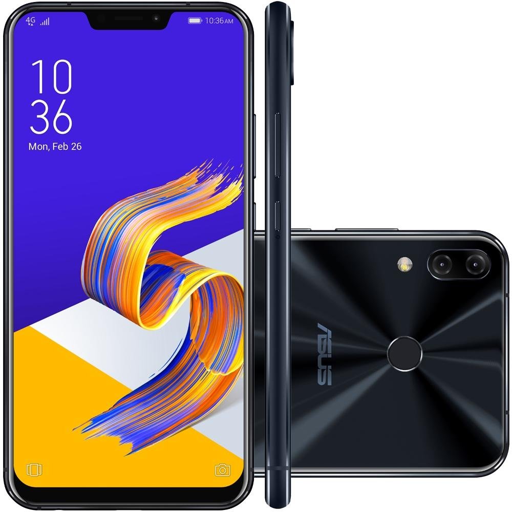 Smartphone Asus Zenfone 5Z, 256GB, 12MP, Tela 6.2´, Preto - ZS620KL-2A076BR Smartphone Asus Zenfone 5Z, 256GB, 12MP, Tela 6.2´, Preto - ZS620KL-2A076BR