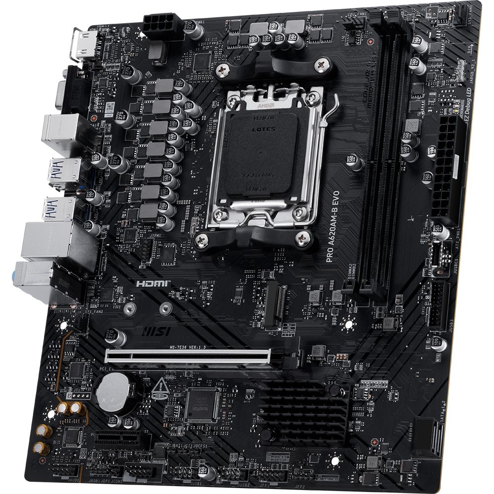 PRO A620M-B EVO マザーボード Placa-Mãe MSI A620M DDR5 AM5 Ryzen | KaBuM!