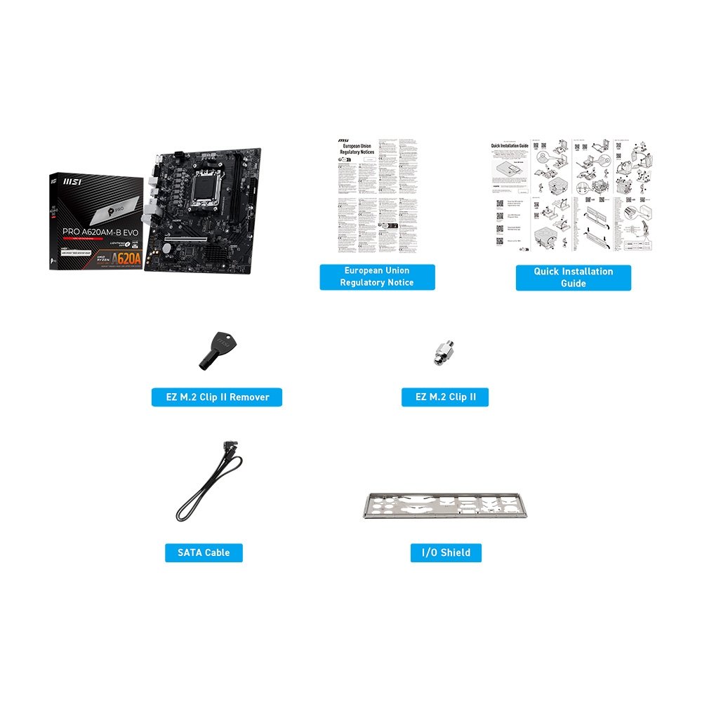 Placa-Mãe MSI A620M DDR5 AM5 Ryzen | KaBuM!