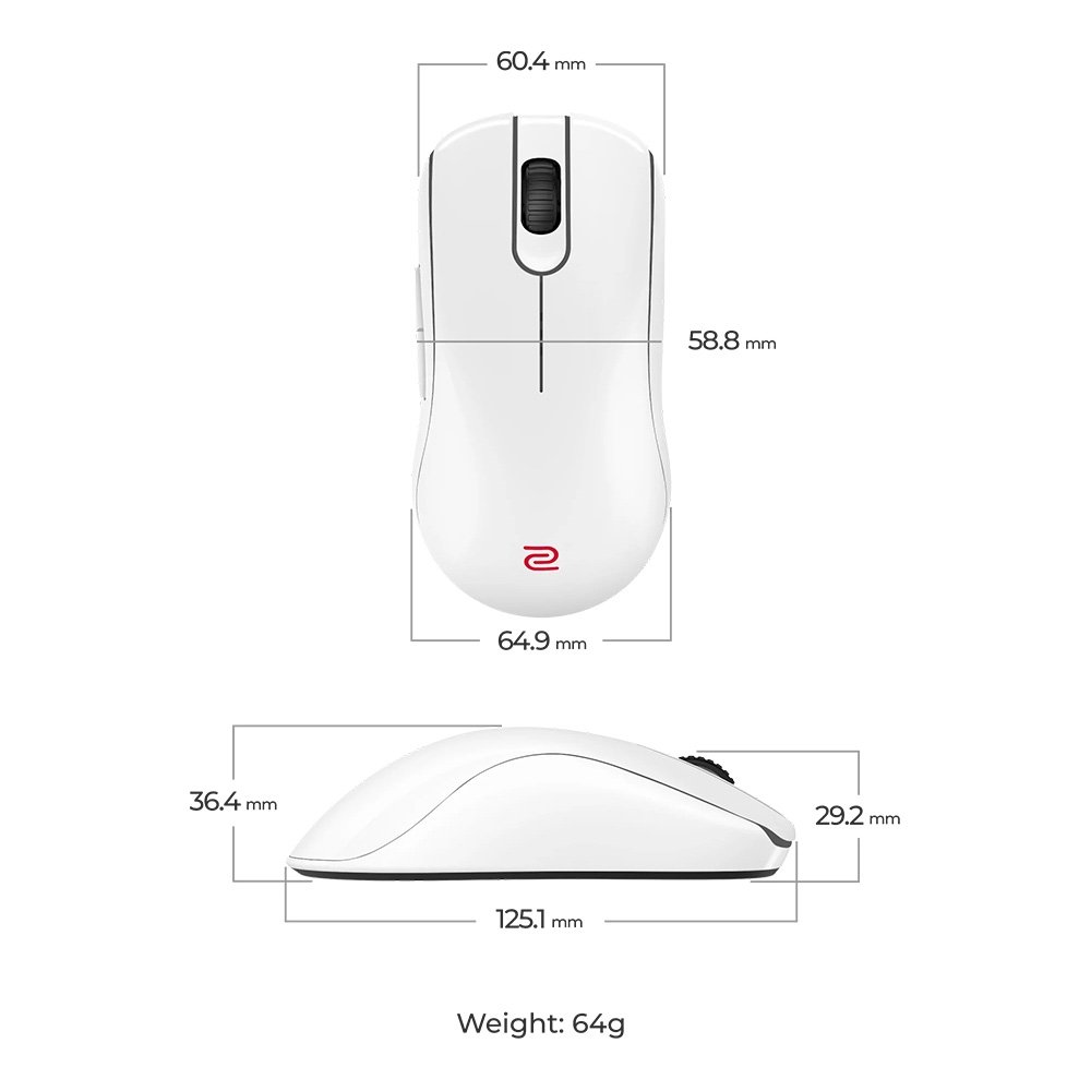 Mouse ZOWIE FK2-DW 4K Wireless | KaBuM!