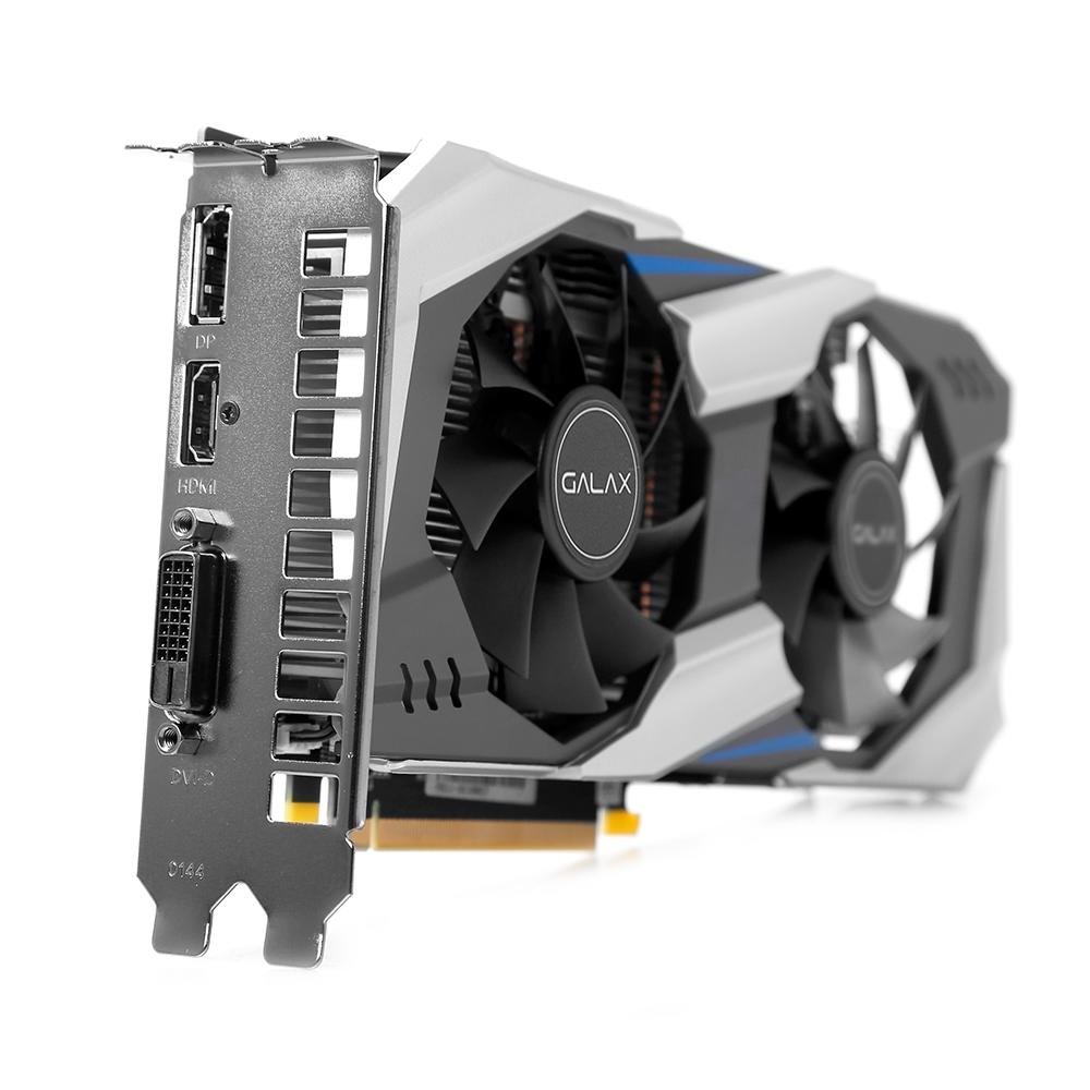Placa de Vídeo Galax NVIDIA GeForce GTX 1060 OC, 6GB, GDDR5X, 192 bits, PCI-E 3.0 - 60NRJ7DSV8OC Placa de Vídeo Galax NVIDIA GeForce GTX 1060 OC, 6GB, GDDR5X, 192 bits, PCI-E 3.0 - 60NRJ7DSV8OC