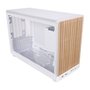 Gabinete Gamer Lian Li A3-mATX WDG, Micro-ATX, Painel Frontal em Madeira, Lateral em Mesh, Branco - A3-MATX-WDG BRANCO