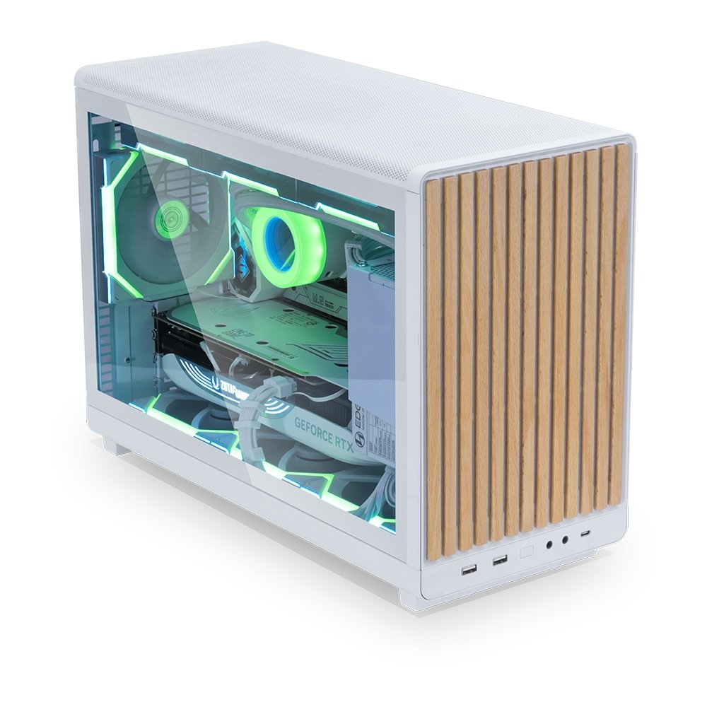 Gabinete Lian Li A3 Wood Edition Branco | KaBuM!
