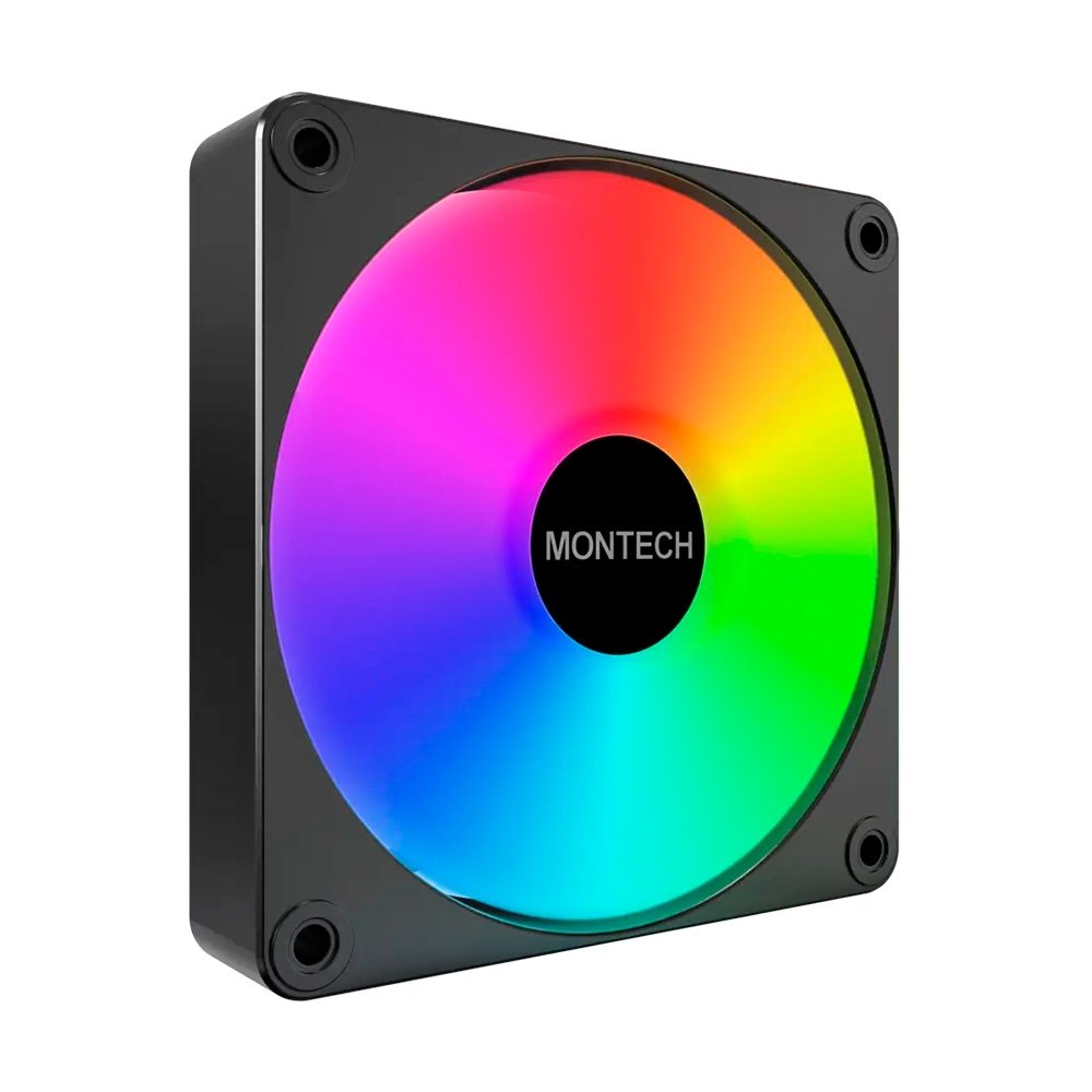 Ventoinha Montech GF120 V2, ARGB, 120mm, Preto - GF120V2ARGBB