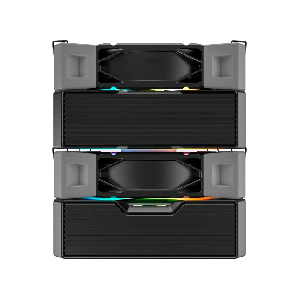 Air Cooler Montech NX600, ARGB, Dual Tower, 120mm, Intel e AMD, Preto - NX600ARGBB