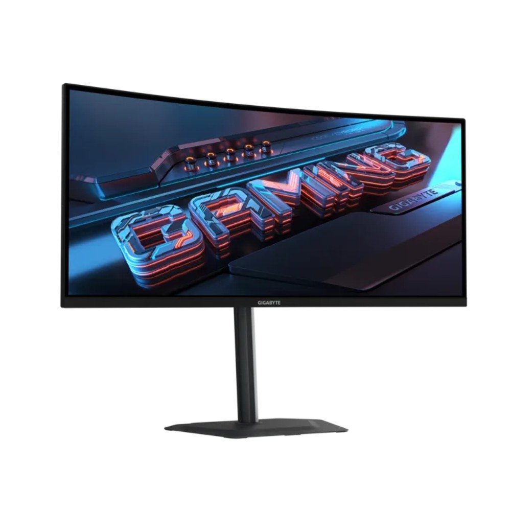Monitor Gamer Curvo Gigabyte 34", QHD, 120Hz, 1ms, VA, Adaptive-Sync, FreeSync Premium, HDR Ready, Altura Ajustável, Preto - GS34WQCA