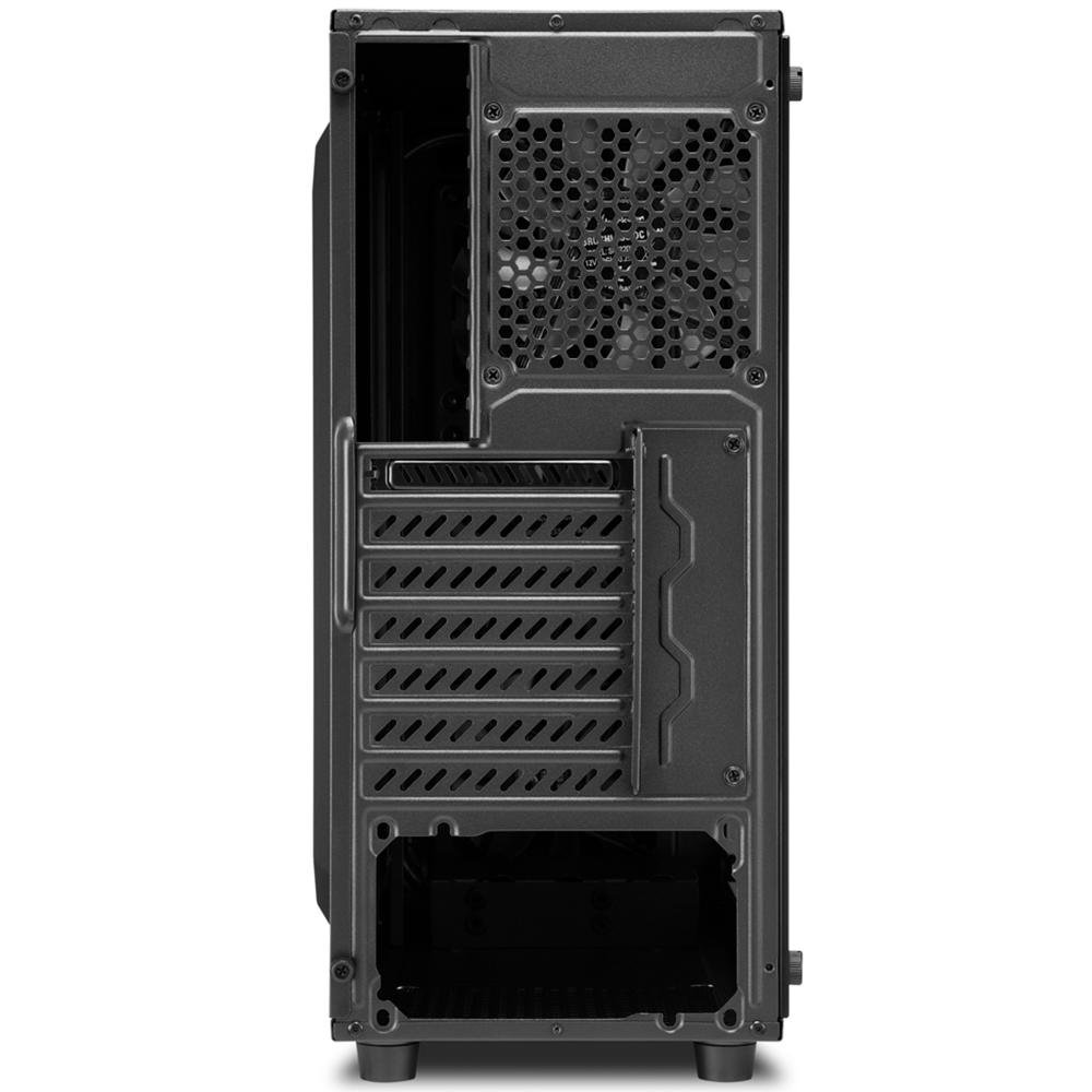 Gabinete Gamer Sharkoon TG4 Red sem Fonte, Mid Tower, USB 3.0, 4 Fans, Preto com Lateral em Vidro