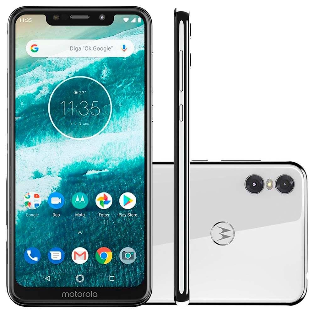 Smartphone Motorola One 64GB Branco | KaBuM!