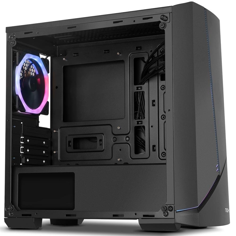 Gabinete Gamer NOX Infinity Alpha, ARGB Rainbow, Lateral em Vidro, 1x Cooler, Preto - NXINFINTYALPHA Gabinete Gamer NOX Infinity Alpha, ARGB Rainbow, Lateral em Vidro, 1x Cooler, Preto - NXINFINTYALPHA