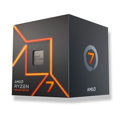 Processador AMD Ryzen 7 7700, 3.8GHz (5.3GHz Max Turbo), Cache 40MB, 8 Núcleos, 16 Threads, AM5, Com Vídeo Integrado, 100-100000592SBX