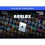 Gift Card Roblox R$50, Cartão Presente Digital