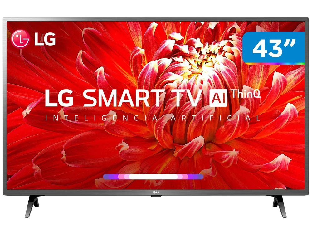 Smart TV LED LG 43 Polegadas FHD 3 HDMI 2 USB