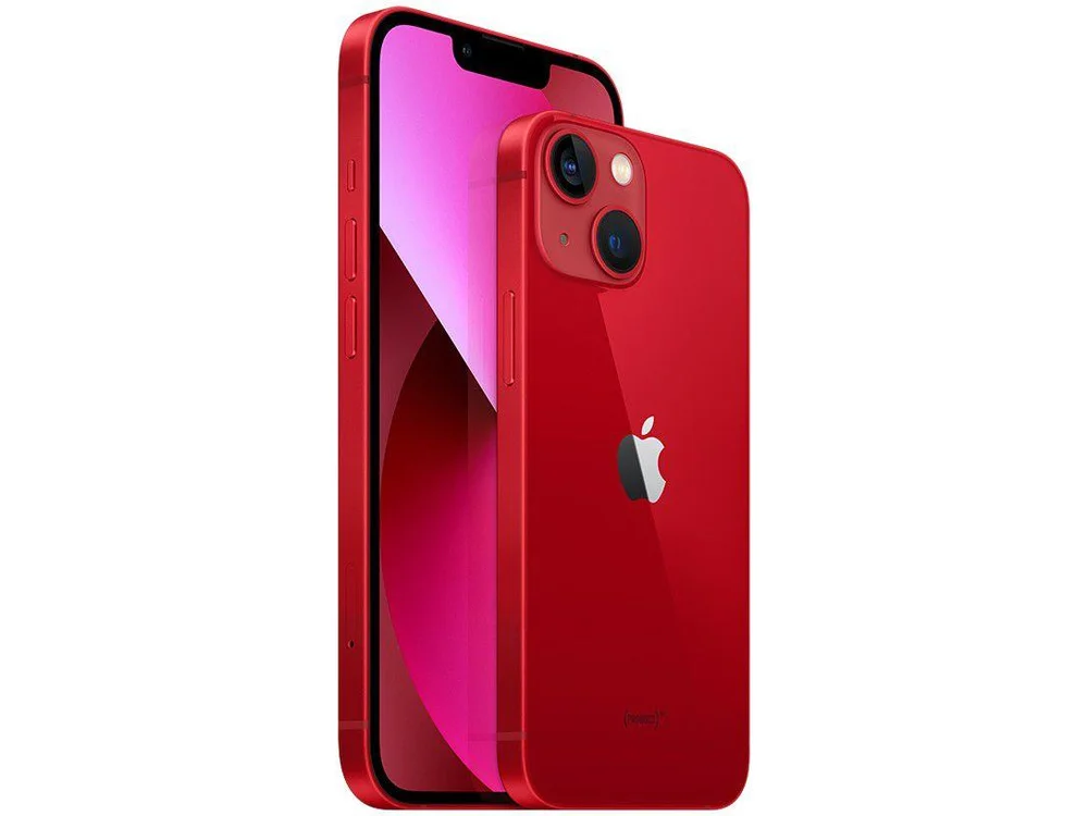 Apple iPhone 13, 256GB, (PRODUCT)RED, Tela 6.1