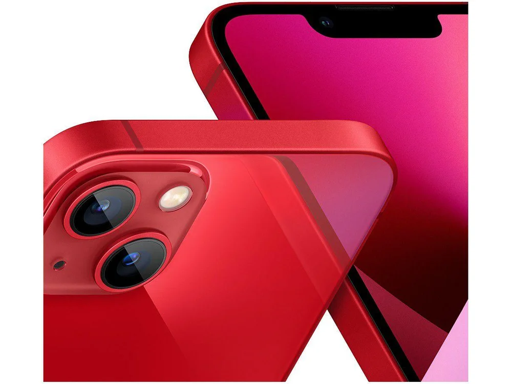 【美品】iPhone 13 (PRODUCT(RED) 256GB Apple iPhone 13, 256GB, (PRODUCT)RED, Tela 6.1