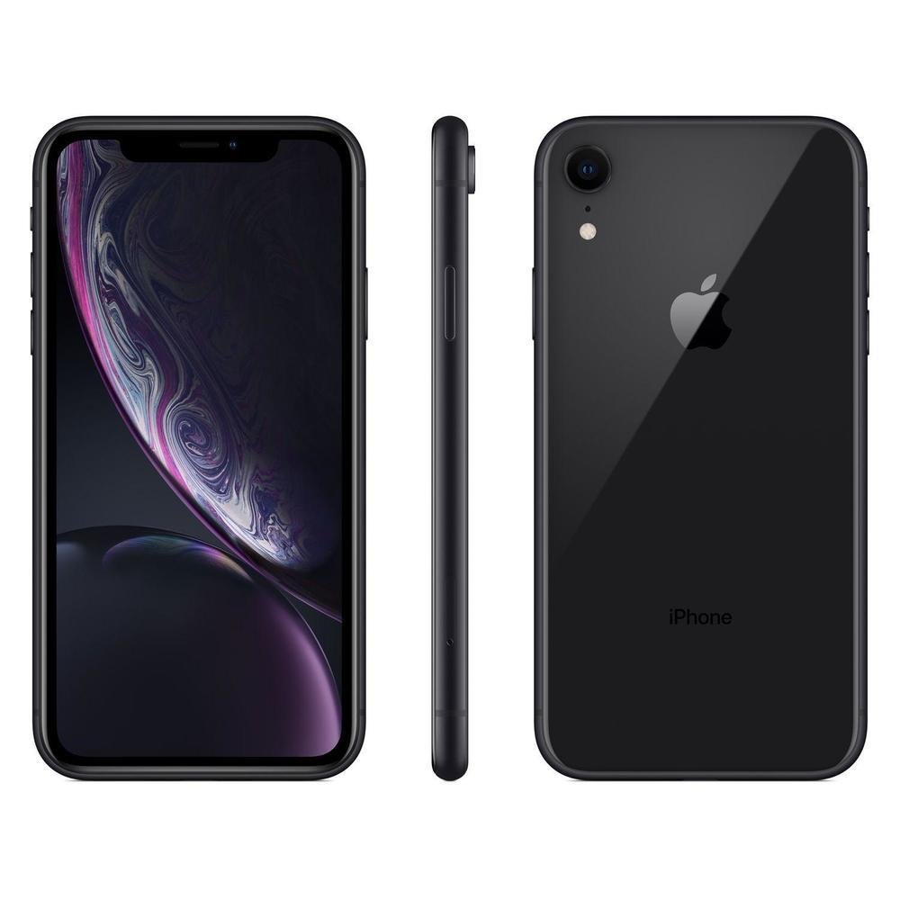 Apple iPhone XR 256GB Preto Tela 6,1” 12MP iOS