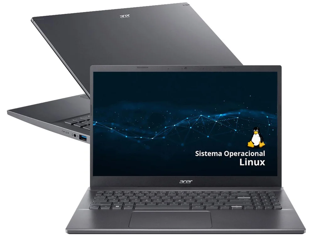 Notebook Acer Aspire 5 Intel Core i7 12650h, 8GB RAM, SSD 256GB, Tela 15.6" Full HD, Linux - A515-57-727c