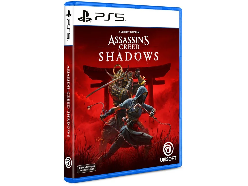 Jogo Assassin's Creed Shadows Ps5 Mídia Física Jogo Assassin's Creed Shadows Ps5 Mídia Física