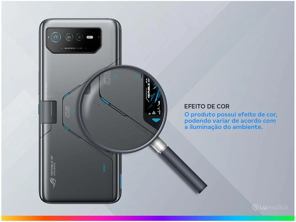 Smartphone Asus Rog Phone 6D Ultimate 512GB Cinza