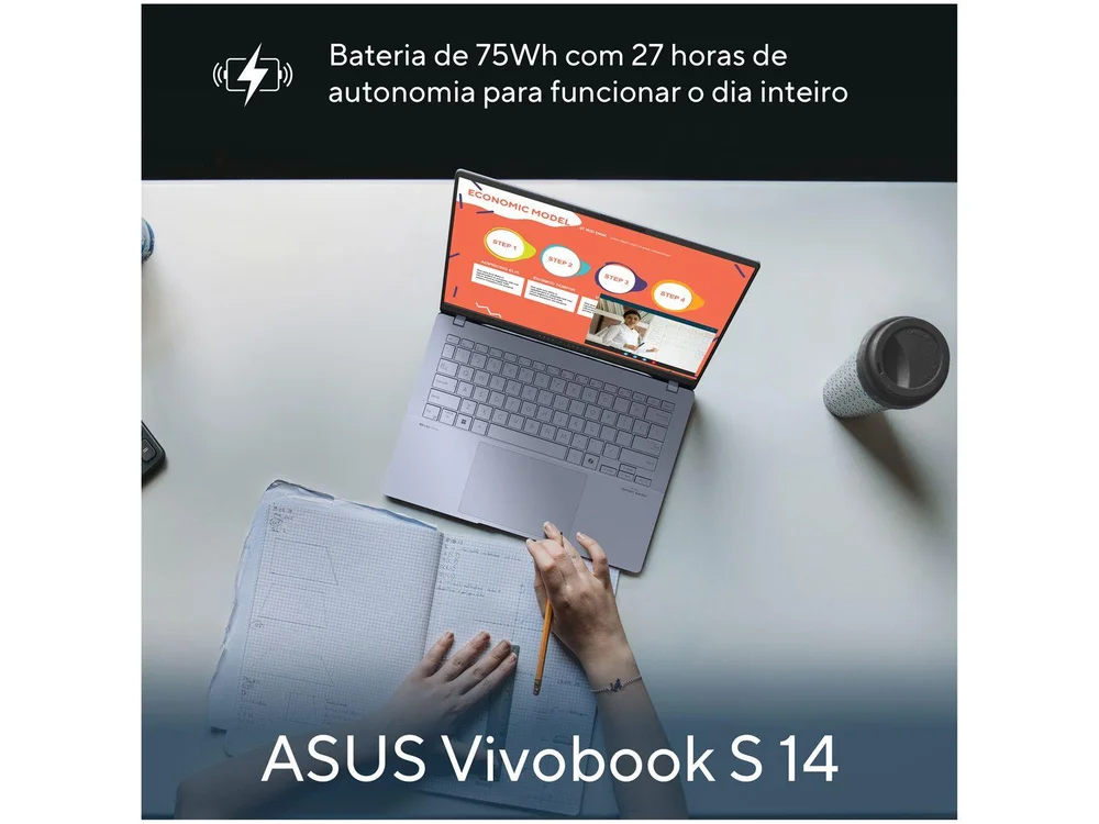 Notebook ASUS Vivobook S 14 Intel Core Ultra 7 16G