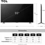 Smart TV 55" TCL 4K UHD MiniLED 55C6K 120Hz Google TV AiPQ Google Assistente 4 HDMI 2 USB