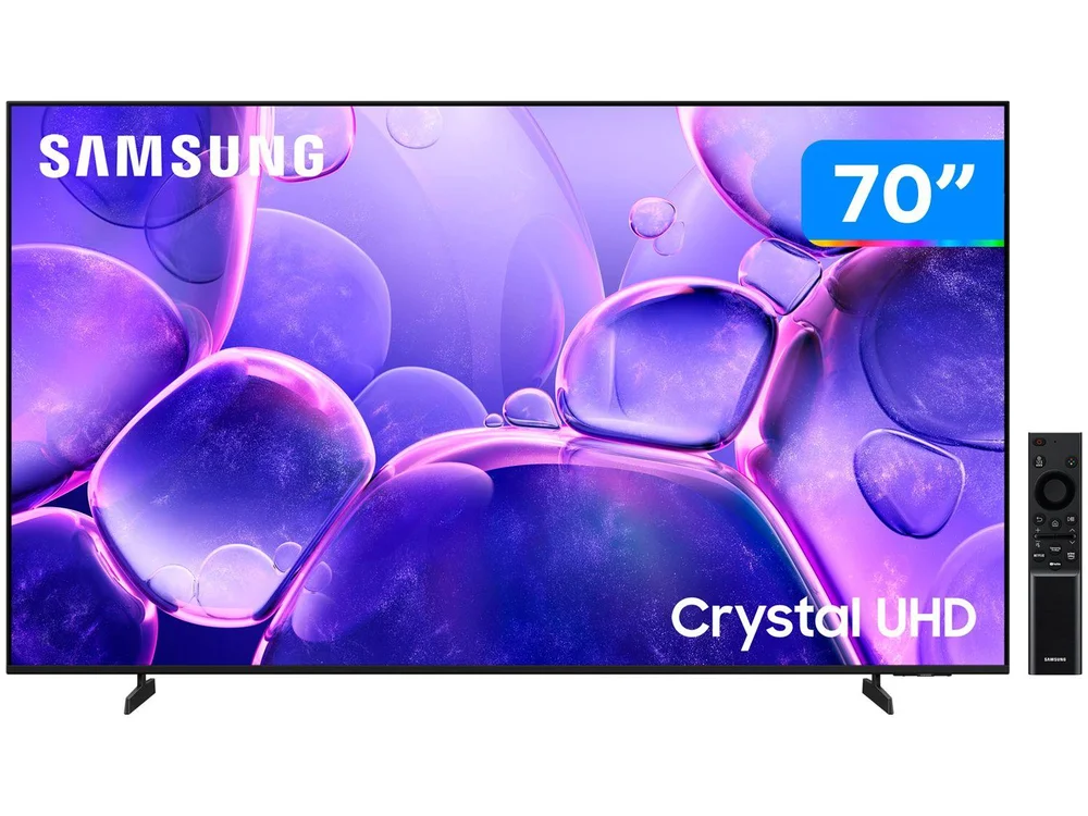 Smart TV 70"" Samsung UHD 4K Crystal U8500F UN70U8500FGXZD Tizen 2025