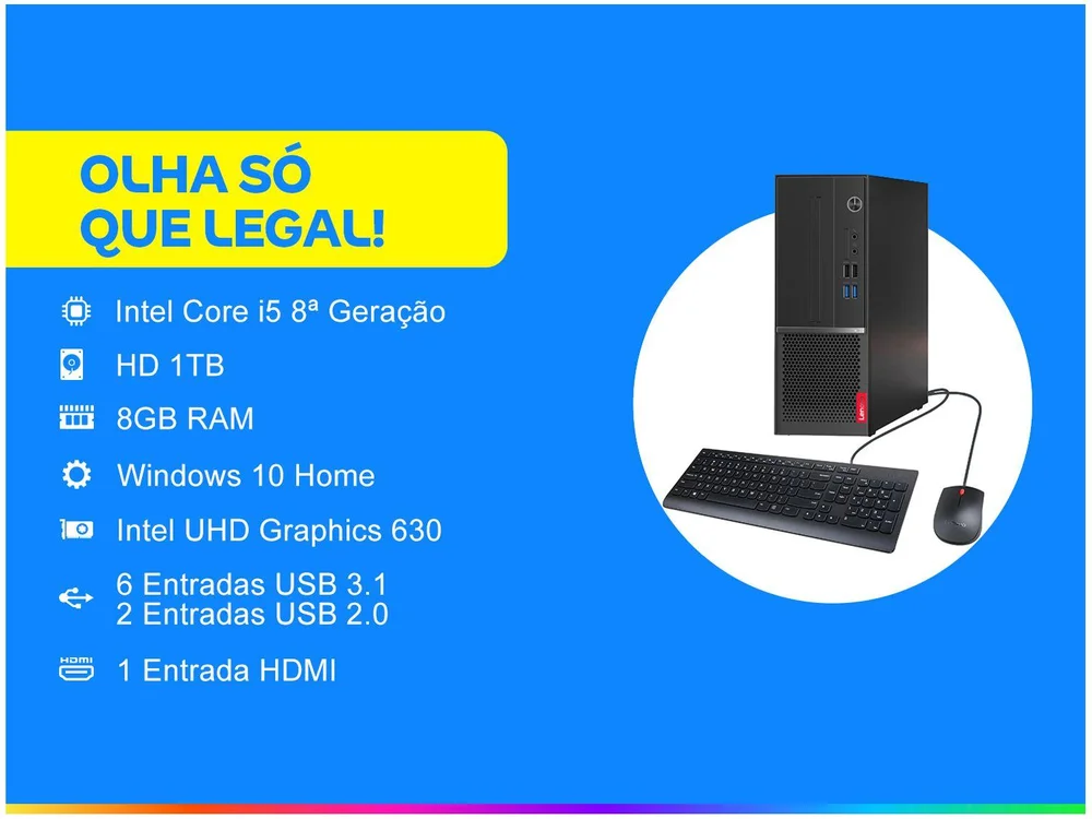 Computador Lenovo V530s SFF 11BL000DBP