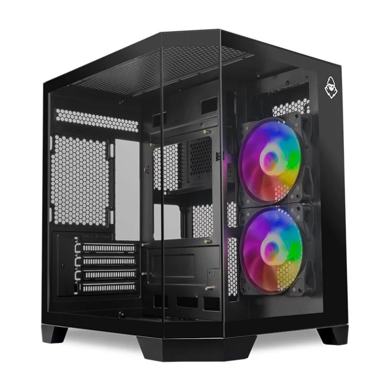 Gabinete Gamer Mancer Cv700b 2 Fans Mini Tower Lateral De Vidro S/fonte Preto - Mcr-cv700b-bk-2f Gabinete Gamer Mancer Cv700b 2 Fans Mini Tower Lateral De Vidro S/fonte Preto - Mcr-cv700b-bk-2f