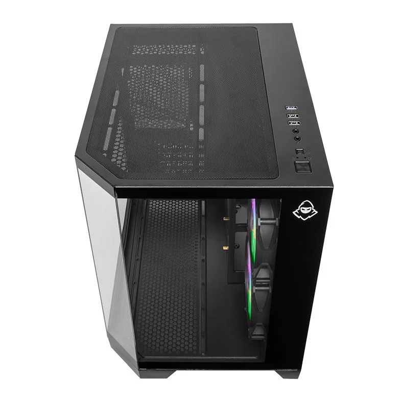 Gabinete Gamer Mancer Cv700b 2 Fans Mini Tower Lateral De Vidro S/fonte Preto - Mcr-cv700b-bk-2f Gabinete Gamer Mancer Cv700b 2 Fans Mini Tower Lateral De Vidro S/fonte Preto - Mcr-cv700b-bk-2f